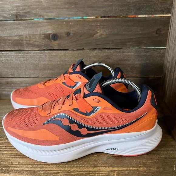 Womens Saucony Guide 15 Orange‎ Athletic Running Shoes Sneakers Size 9.5 M GUC - Picture 2 of 7
